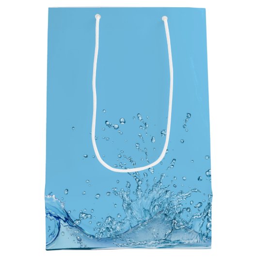 Happy Birthday Frog in water Medium Cadeauzakje (Achterkant)