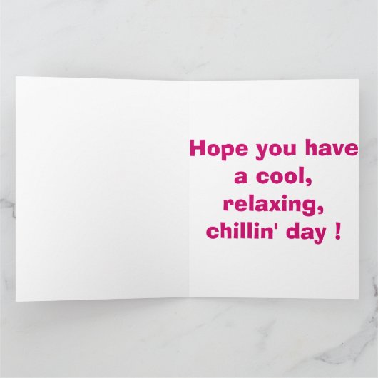 "HAPPY BIRTHDAY" FROG KAART (Binnen)