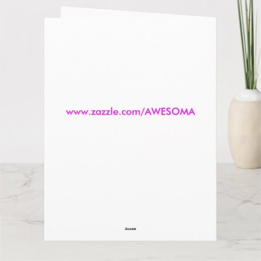 "HAPPY BIRTHDAY" FROG KAART (Achterkant)