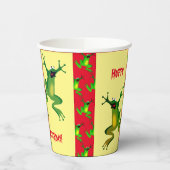 Happy Birthday Frog Paper Cups Papieren Bekers (Links)