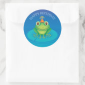 Happy Birthday Frog Sticker (Tas)