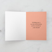 Happy Birthday From Connecticut State Watercolor Kaart (Binnen)