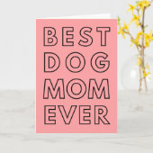 Happy Birthday from Dog, beste hond-mama-kaart Kaart (Gele Bloem)