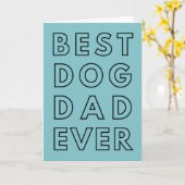 Happy Birthday from Dog, beste hond-pap-kaart Kaart (Gele Bloem)