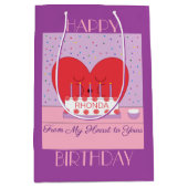 Happy Birthday, From My Heart to Yours II: Medium Cadeauzakje (Voorkant)