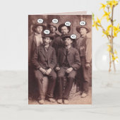 "Happy Birthday from the Gang" Funny Kaart (Gele Bloem)