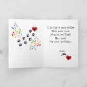 Happy Birthday from Your Beagle Dog Buddy Kaart (Binnen)