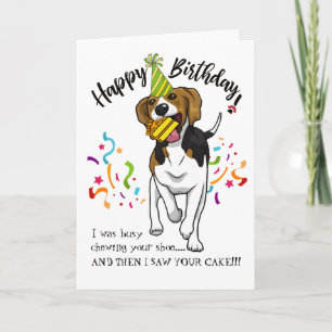 Happy Birthday from Your Beagle Dog Buddy Kaart