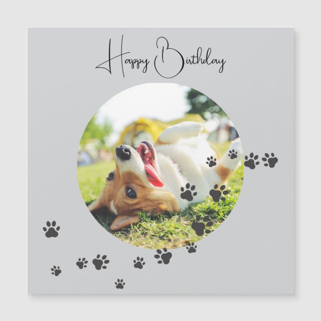 Happy Birthday from Your Furry Friend 2 Photos   (Voorkant)