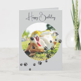 Happy Birthday from Your Furry Friend 2 Photos Kaart
