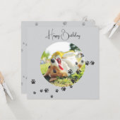 Happy Birthday from Your Furry Friend 2 Photos   Kaart (Voorkant / Achterkant in situ)