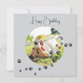 Happy Birthday from Your Furry Friend 2 Photos   Kaart (Voorkant)
