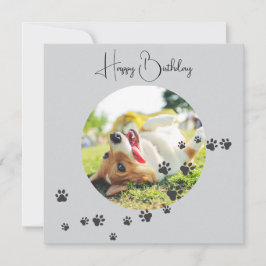 Happy Birthday from Your Furry Friend 2 Photos Kaart