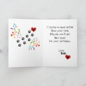 Happy Birthday from Your Labradoodle Buddy Kaart (Binnen)