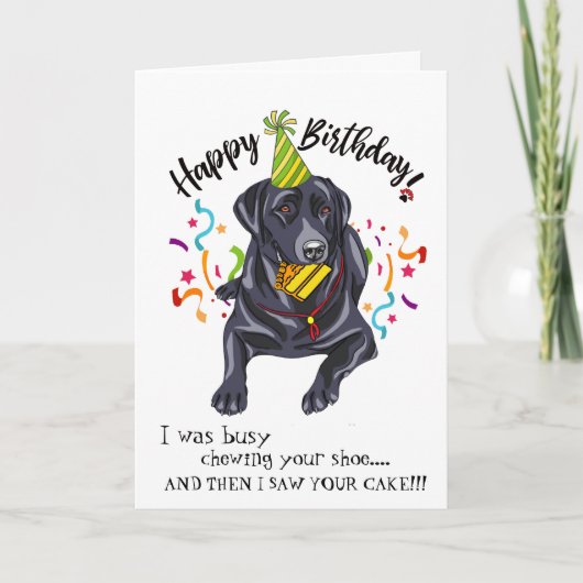 Happy Birthday from Your Labrador Buddy Kaart (Voorkant)