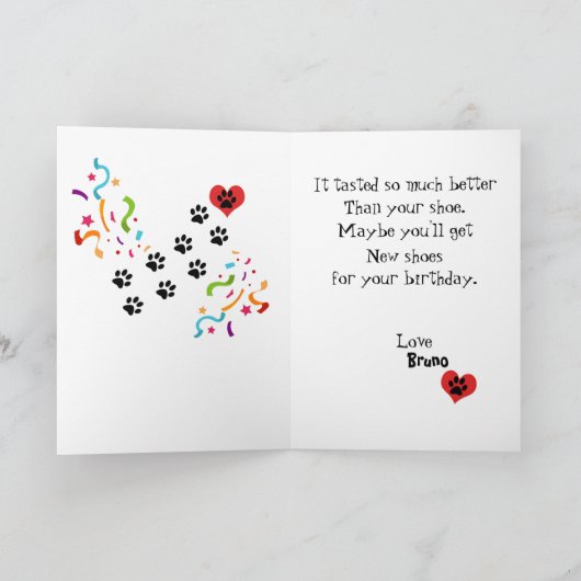 Happy Birthday from Your Labrador Buddy Kaart (Binnen)