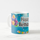 Happy Birthday Fun 50ste Mijlpaal Koffiemok (Voorkant links)
