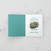 Happy Birthday Fun Capybara Just Chillin Bedankkaart (Binnen)