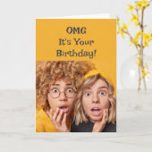 Happy Birthday Fun Humor voor iedereen Kaart (Gele Bloem)