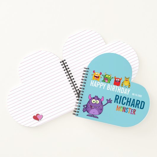 Happy Birthday FUN Monsters kids Notitieboek (Binnen)