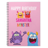 Happy Birthday FUN Monsters kids Notitieboek (Voorkant)