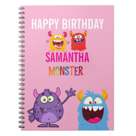 Happy Birthday FUN Monsters kids Notitieboek