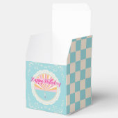 Happy Birthday Fun Party Box, Blue Checkered Bedankdoosjes (Geopend)