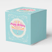 Happy Birthday Fun Party Box, Blue Rainbow Bedankdoosjes (Voorkant Zijde)