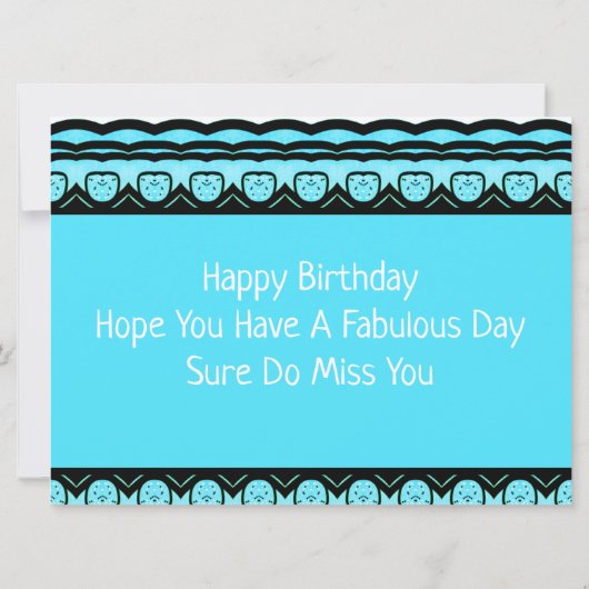 Happy Birthday Fun Play Kaart (Achterkant)