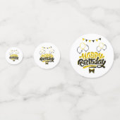 Happy Birthday Fun Table Table Confetti (Voorkanten)
