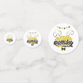 Happy Birthday Fun Table Table Confetti (Achterkanten)