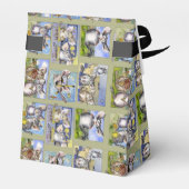 Happy Birthday Funny Cartoon Chinchillas papieren  Bedankdoosjes (Achterkant)