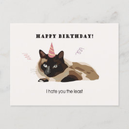 Happy Birthday Funny Cat Kaart