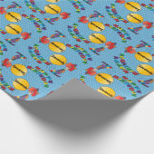 Happy Birthday Funny Clown Cadeaupapier (Hoek)