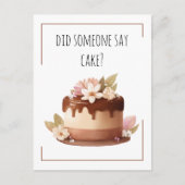 Happy Birthday Funny Coffee Cake Briefkaart (Voorkant)