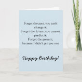 Happy Birthday Funny Gezegde Kaart (Voorkant)