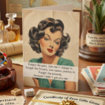 Happy Birthday Funny Gezegde Retro Vrouw Kaart<br><div class="desc">Dit ontwerp is gemaakt met behulp van digitale kunst. Het kan in het gebied worden aangepast door de klik aan te passen en de naam, initialen of woorden aan te passen. U kunt de tekstkleur en de stijl ook veranderen of de tekst voor een slechts ontwerp van het afbeelding schrappen....</div>