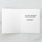 Happy Birthday Funny Hey Dude Toad Pun Kaart (Binnen)