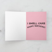 HAPPY BIRTHDAY FUNNY PIG PIGLET WENSKAARTEN FEESTDAGEN KAART (Binnen)