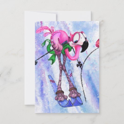 Happy Birthday - Funny Pink Flamingo - Happy (Achterkant)