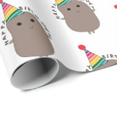 Happy Birthday Funny Potato Cadeaupapier (Rol Hoek)