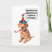 Happy Birthday Funny Puppy Poo Humor Feestdagen Kaart (Voorkant)