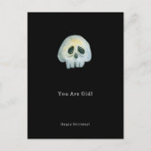 Happy Birthday Funny Skeleton Card Briefkaart (Voorkant)