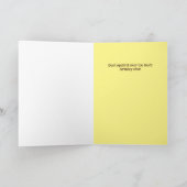 Happy Birthday Funny Squirrel - aangepaste tekst Kaart (Binnen)