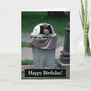 Happy Birthday Funny Squirrel Card Kaart
