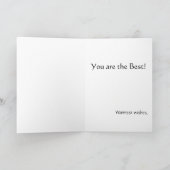 Happy Birthday Funny Stand-Up Fish cartoon KAART (Binnen)