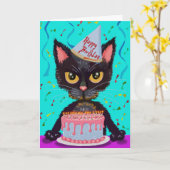 Happy Birthday Fur-Baby Kaart (Gele Bloem)