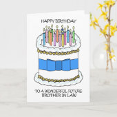 Happy Birthday Future Brother in Law Kaart (Gele Bloem)