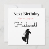 Happy Birthday Future Husband Feestdagenkaart (Voorkant)