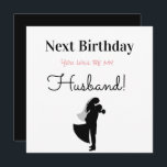 Happy Birthday Future Husband Feestdagenkaart<br><div class="desc">Happy Birthday Future Husband Holiday Kaart.</div>